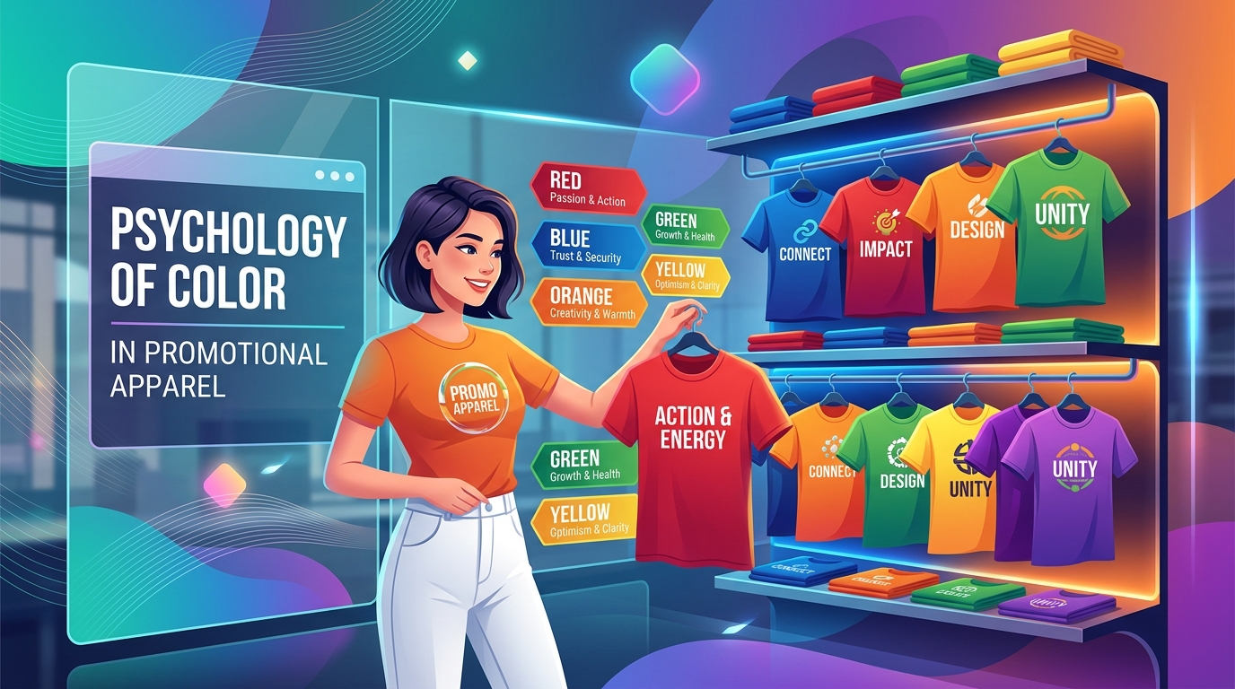 The Psychology of Color in Promotional Apparel: How to Choose the Right Hues for Your Brand